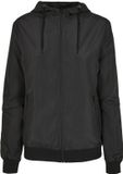 Build your Brand Ladies´ Recycled Windrunner BY147 - Black/Black - L
