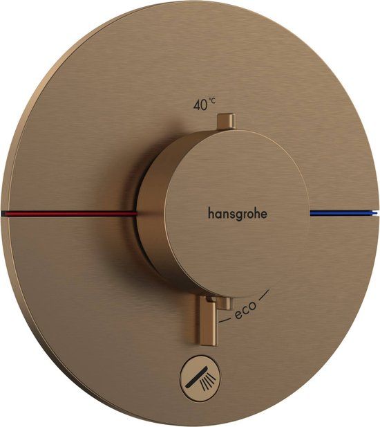 Hansgrohe ShowerSelect Comfort S Afbouwdeel Inbouwthermostaat Brushed Bronze