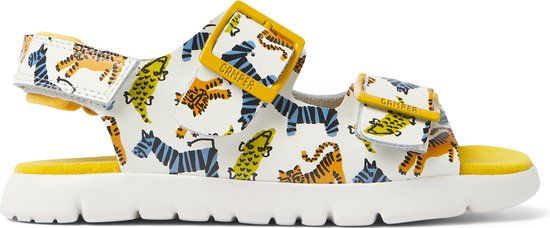 Camper Oruga Sandalen Kinderen - Wit / Oranje - Maat 25