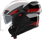 Nolan N120-1 Ciclone Helm - Zwart/wit/rood - Maat XS