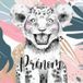 Lionceau Papier Peint Panoramique Enfant Avec Prénom Personnalisable - 130 cm x 130 cm
