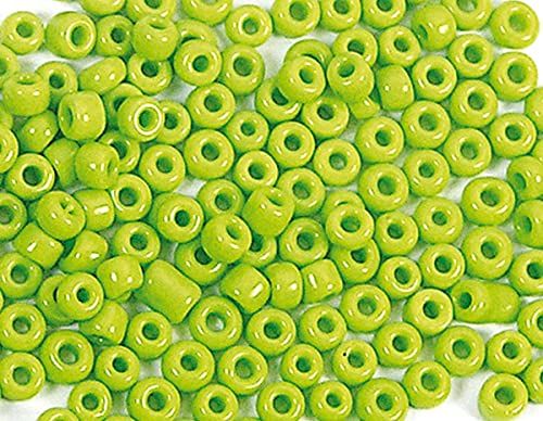 INNSPIRO Glassteen, rond, ondoorzichtig, avocado-groen, 2,3 mm, 10/0, 500 g.
