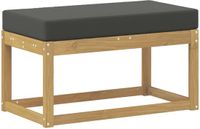 vidaXL - Tuinbank - Massief Acacia Hout - Wit