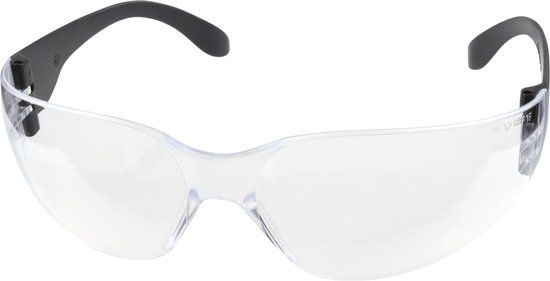 Wolfcraft Veiligheidsbril voor kleine hoofdmaten - Helder Polypropyleen - Ultraviolet Beschermfilter