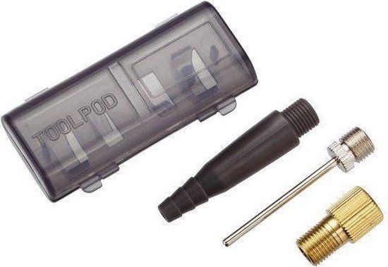 BBB Ventieladapter Zwart - BFP-90 valve adapter set zwart - one size