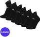 Morethansocks - Chaussettes de yoga - Unisexe - Taille 39-42 - Noir - 6 Paires - Antidérapant
