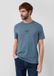s.Oliver - Hommes - T-shirt en coton à col rond avec imprimé sur le devant - Turquoise foncé - 3XL