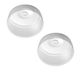 BranQ - Home essential Magnetronafdekking, BPA-vrij kunststof, transparant, Ø 27 x 9 cm, 2 stuks