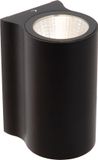 Lucide AKRA - Wandlamp Binnen/Buiten - LED - 1x6W 2700K - IP54 - Zwart