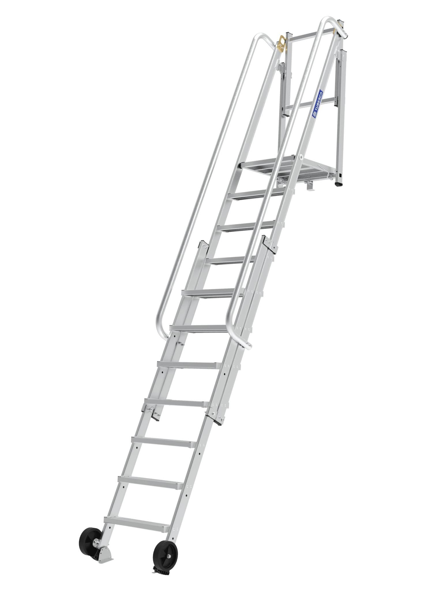 Telescopische toegangstrap 8 tot 15 treden