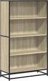 vidaXL Boekenkast Sonoma eiken 80,5x35x139 cm bewerkt hout