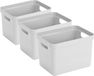 Sunware Boîte de rangement Sigma - 6x - plastique - blanc - 18 litres