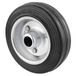 WAGNER 04910401 Stuurwiel/oplegwiel, diameter 100 mm, stalen velg verzinkt, massief rubber, draagkracht 70 kg