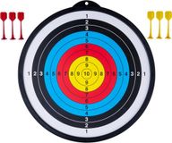 Top1Toys Engelhart Dubbelzijdig Magnetisch Dartbord met 6 Pijlen – Veilig Dartspel voor Kinderen - Twee-in-één