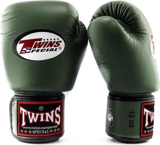 Twins BGVL 3 Bokshandschoenen Militairy - 14 oz - Groen - Leer