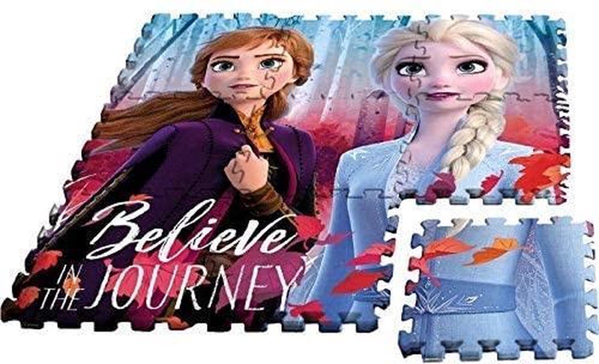 kids licensing Frozen puzzel Eva 2 tapijten voor kinderen, wanddecoratie, uniseks, volwassenen, meerkleurig, uniek