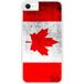 Apple Bedrukt siliconen hoesje compatibel met iPhone 7 Drapeau Canada