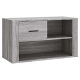 VidaXL Schoenenkast 80x35x45 cm bewerkt hout grijs sonoma