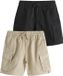 Next - Jongens - 2 cargoshorts - Zwart