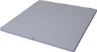 Satellite Tapis de gymnastique 120x120 cm, gris, en deux parties