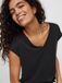 VERO MODA VMFILLI SS V-NECK TEE GA Dames T-Shirt - Zwart - Maat M