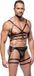 ZADO ORION Versand GmbH & Co. KG Leather Harness SET M/L Zwart