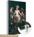 MuchoWow® Glass Painting 80x120 cm - Acrylic Glass Painting - Woman - Flowers - Wedding Dress - Photo on Glass - Paintings