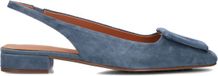 Stefano Lauran 58577a Hakken Dames Blauw Suède Blokhak