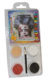 Eulenspiegel - Schminkmotiefset Kleine zombie, 4 kleuren