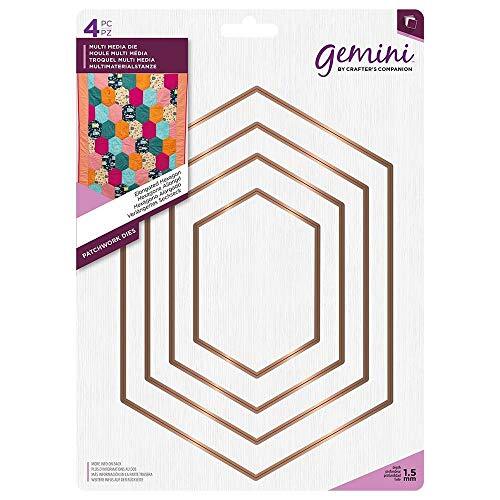 Gemini GEM-MD-MM-ELHX Multi-Media-patchwork-matrissen verlengd zeshoekige sterren, één kleur, eenheidsmaat