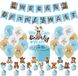 Non-branded Bear birthday decorations - Party decoration set - 32 pieces