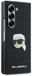 Karl Lagerfeld Saffiano Monogram Karl Head Back Cover for Samsung Z Fold 6 - Black