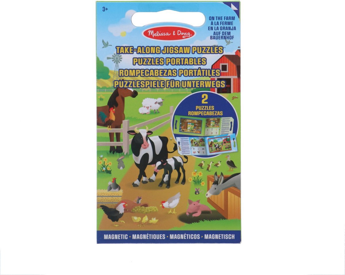 MELISSA & DOUG Magneetpuzzel Safari 2x 15 Stukjes