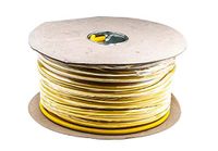 RS PRO Netsnoer, 3-aderig type koudebestendig geel x 1,5 mm² / Ø 9,4 mm, 100 m, 300/500 V, PVC, rol van 100 meter