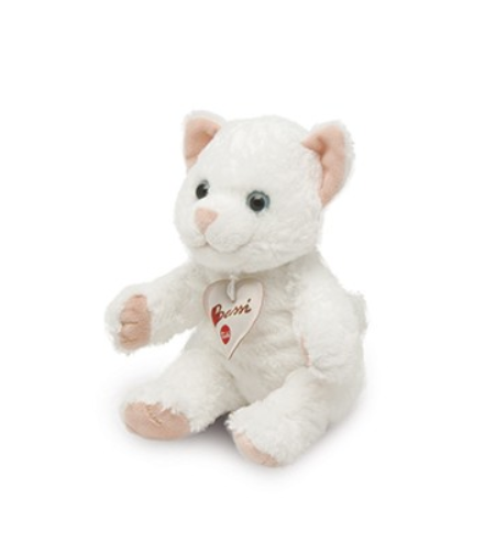Trudi Cat - Knuffel - Wit - 12 cm