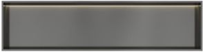 Hotbath &More Inbouwnis - 30 x 120 x 10 cm - met LED-verlichting - Geborsteld Gunmetal PVD