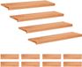 vidaXL Trapmatten 12 st Lak 90 x 25 x 2 cm Massief beukenhout