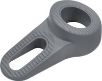 Deltafix Block it Deurwig - grijs - TPE kunststof - 12 x 3,8 cm - deurstopper