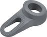 Deltafix Block it Deurwig - grijs - TPE kunststof - 12 x 3,8 cm - deurstopper