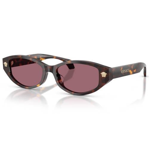 Versace zonnebril 0VE4512D tortoise print donkerbruin