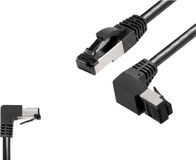 BKL Electronic 144019 RJ45 Netwerkkabel, patchkabel CAT 8.1 S/FTP 2 m Zwart Halogeenvrij 1 stuk(s)