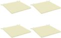 vidaXL - Zitkussens - 4 stuks - SOEST - Crèmekleurig