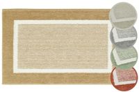 andiamo Maui Badmat, antislip, zacht en wollig, douchemat voor badkamer, antislip, wasbaar, 50 x 80 cm, taupe