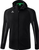 Erima Liga Star Trainingsjack Met Capuchon Kinderen - Wit / Zwart | Maat: 116