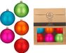 Inge-glas Inge Christmas Goods Kerstballen - 6x stuks - gekleurd - kunststof - D8 cm