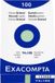Exacompta 8x etui 100 steekkaarten bristol - effen niet geperforeerd 74x105mm, Groen