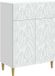 vidaXL Dressoir Wit 66 x 34,5 x 90 cm Bewerkt hout