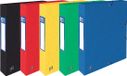 Oxford Elba elastobox Oxford Top File+ rug van 4 cm, geassorteerde kleuren 9 stuks