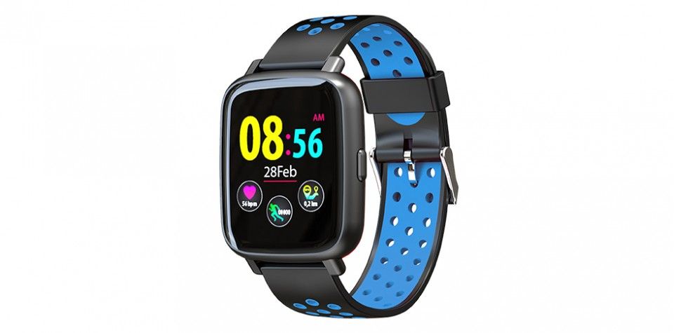 Billow XS35x Smartwatch - Zwart/Blauw - Hartslagmeter - IP67 - 1.4 inch