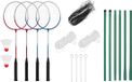 vidaXL Badmintonset met 4 rackets en net 620x151 cm